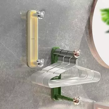 1 шт. вешалка для одежды, стойка для хранения, без перфорации, экономящая место, балконная отделочная стойка, настенная вешалка для хранения