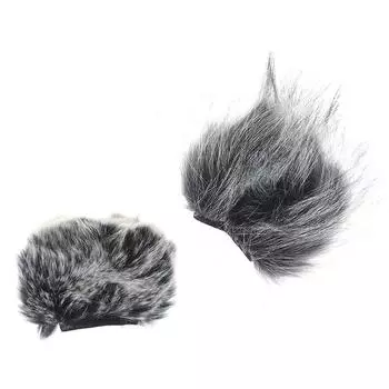 1 шт., ветрозащитная крышка для микрофона из пеноматериала, пушистая муфта для ветрового стекла для микрофона с зумом H5 H6