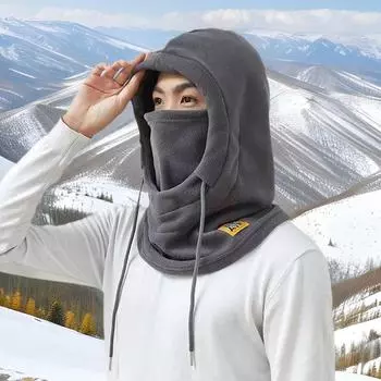 1 шт. ветрозащитная шапка для катания на лыжах и походов, зимняя шапка + шарфы, кепка для верховой езды, велосипедная шапка