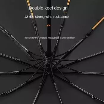 1 шт. ветрозащитный складной автоматический зонт от дождя с черным покрытием 12 зонтик от дождя авто Роскошные большие ветрозащитные зонты