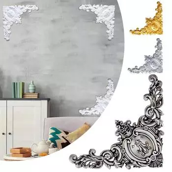 1 шт. викторианские декоративные аппликации из ПВХ на стену, углы, литье, накладка, резные фигурки, поделки, угловые аппликации, рамка