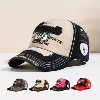 1 шт. винтажная бейсболка унисекс с вышивкой Hawaii State - стильная повседневная одежда для спорта на открытом воздухе, гольфа, рыбалки, путешествий и отдыха One Size Fits All