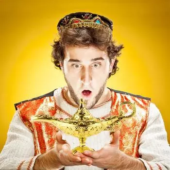 1 шт. винтажная лампа Алладина с пожеланиями, игрушка, литьевое украшение, искусство, дворец, стиль, фестивали, вечеринка, домашнее настольное украшение, ремесло золотой