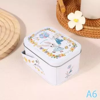 1 шт., винтажная маленькая жестяная металлическая коробка для хранения конфет, подарочная коробка для печенья, небольшой органайзер для хранения мелочей