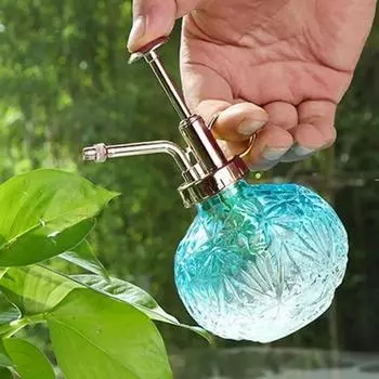 1 шт. винтажная мини-бутылка-распылитель ретро полупрозрачное стекло противоскользящее дно лейка разбрызгиватель бутылка для садоводства прозрачный