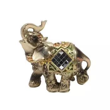 1 шт. винтажная смоляная ручная работа слон украшения коллекционная статуэтка слон статуя домашний декор рабочего стола S зелёный