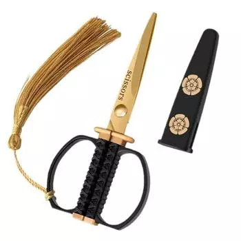 1 шт., винтажные ножницы для рукоделия, ножницы из нержавеющей стали, ножницы для шитья ткани, ножницы для вышивания, портновские ножницы, ножницы для резьбы 10 x 5cm чёрный