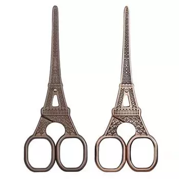 1 шт., винтажные ножницы с башней, бронзовый цветной нож из нержавеющей стали с покрытием, резак для бумаги, дома, DIY, художественная школа