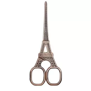 1 шт., винтажные ножницы в форме башни в Париже, триммер для бровей, портативные металлические ножницы