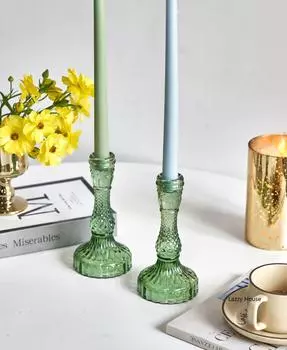 1 шт. винтажный хрустальный подсвечник, украшение для свадебного стола, хрустальная подставка для свечей, хрустальный подсвечник, конусный держатель