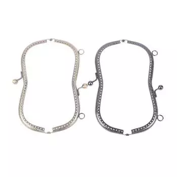 1 шт. винтажный металлический каркас для сумки-кошелька, шитье бронзового тона с металлической застежкой золотой