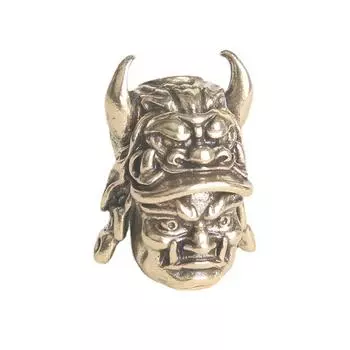 1 шт., винтажный самурайский шлем, нож, бусины, плетеные паракордовые шнурки, подвески, наружный повседневный зонтик, веревка, латунь, аксессуары для самостоятельного изготовления as the picture