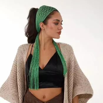 1 шт. винтажный стиль шейный платок яркий чокер ожерелье кисточка вязаный шарф сувениры для вечеринок длинный узкий пояс галстук реквизит для фотосессии