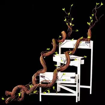 1 шт., висячие искусственные ветки из ротанга, лиана, мертвое дерево, лоза для рептилий, поддельные ветки, стебель