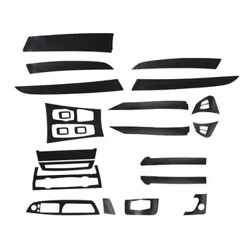 1 шт., внутренние наклейки из углеродного волокна с узором «сделай сам», черные для 2008-2013 BMW X5 E70