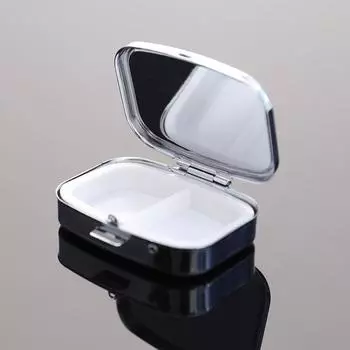 1 шт. водонепроницаемая металлическая таблетница круглая квадратная еженедельная металлическая таблетница для хранения 1