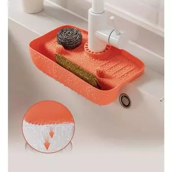 1 шт., водонепроницаемая стойка для слива крана, коврик для сбора раковины, противоскользящий коврик для поверхности стола, кухонная стойка для слива зелёный