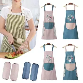 1 шт. водонепроницаемые фартуки для кухни, фартуки из ПВХ с защитой от масла и карманами для женщин, мужчин, шеф-поваров, барбекю и рабочий фартук для ресторана