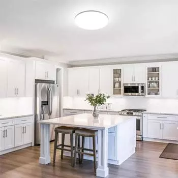 1 шт., водонепроницаемые светодиодные панельные светильники для ванной комнаты, 50 Вт, современный светодиодный кухонный светильник для спальни, дома, в помещении, ультратонкий потолочный светильник white