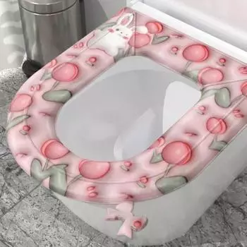 1 шт. водонепроницаемый чехол для сиденья унитаза из ЭВА для бытового использования, прекрасное универсальное моющее средство с утолщенной пастой на все времена