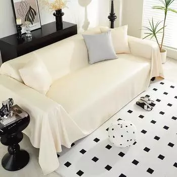 1 шт. водонепроницаемый коврик для дивана, машинная стирка, дышащий, устойчивый к царапинам от кошек, нескользящий чехол для дивана, пылезащитный интегрированный чехол для дивана 1seater 180x130CM бежевый