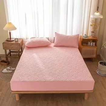 1 шт. водонепроницаемый наматрасник белого цвета, простыня на резинке, одинарный/королевский/королевский размер, защита для матраса Single 90x200x30cm