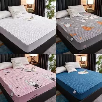 1 шт., водонепроницаемый наматрасник, утолщенный подгузник, покрывало для спальни, дышащие, моющиеся покрывала, одноместное/двойное покрывало 90x200x30cm