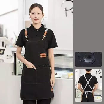 1 шт. водонепроницаемый перфессиональный маникюрный салон кухня официант карманы гриль фартук хаки