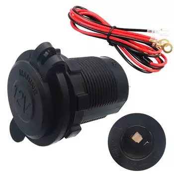 1 шт., водонепроницаемый штекер прикуривателя для мотоцикла, 60 см, с предохранителем, универсальный 12-24 В для автомобиля, лодки, мотоцикла