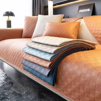 1 шт. водоотталкивающий чехол для дивана, однотонный противоскользящий коврик для дивана, устойчивый к царапинам у кошек и домашних животных, чехол для детского дивана для декора гостиной 70x70