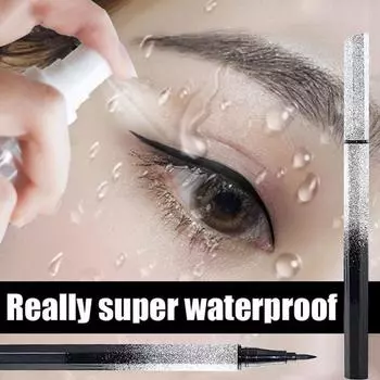 1 шт. водостойкая черная жидкая подводка для глаз для макияжа больших глаз долговечная подводка для глаз макияж гладкая косметика чёрный