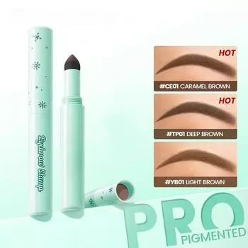 1 шт. водостойкая натуральная пудра для бровей многофункциональный штамп для бровей устойчивый к поту высокопигментированный усилитель бровей макияж косметика