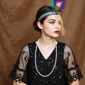 1 шт. военный головной убор маскарад эластичные перья аксессуары этнический стиль макияж головной убор празднование праздников карнавал