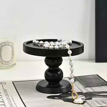 1 шт. Woodiness Modern Aromatherapy Advanced Feeling Jewelry Plate Retro Style Lot Ornament Black Storage Lot