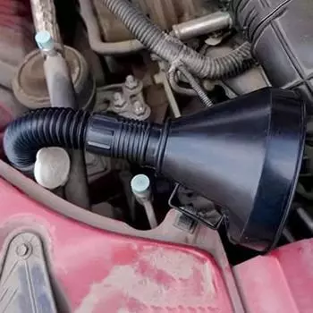 1 шт. воронка для заправки двигателя с фильтром для автомобиля, мотоцикла, грузовика, масляного, бензинового, заправочного фильтра, удлинительная труба, шланг, воронки, инструмент чёрный