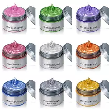 1 шт. воск для окрашивания волос 120 г. Временная краска для волос для женщин и девочек, стойкая, не повреждающая волосы, аксессуар для дизайна, одноразовый One Size