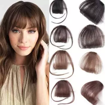 1 шт. воздушная челка на клипсе, аккуратная челка спереди, бахрома для волос, женская заколка для волос, наращивание волос, аксессуары для волос, инструменты для укладки