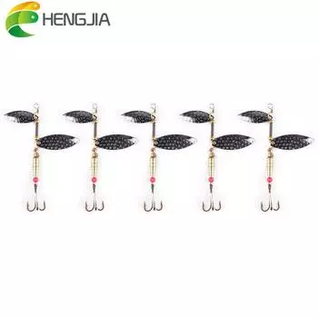 1 шт., вращающиеся двойные блестки, металлические рыболовные приманки, искусственная блесна, приманки для рыбалки