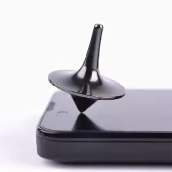 1 шт. вращающийся металлический волчок из нержавеющей стали с гироскопом, прекрасный волчок из нержавеющей стали серебряный