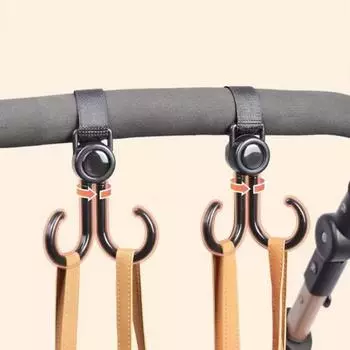 1 шт. вращающийся на 360 градусов крючок для детской коляски, органайзер для сумки, вешалка, крючок для коляски, крючки для тележки для покупок, аксессуары для детской коляски