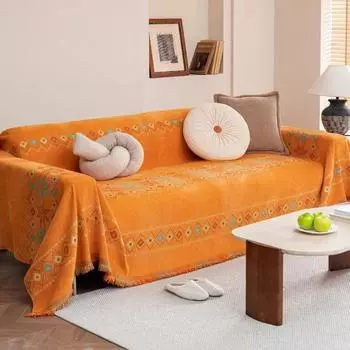 1 шт. все включено диванные одеяла нерегулярные кружевные чехлы для дивана для гостиной дома отеля в стиле бохемия шенилл диванное одеяло 180x130