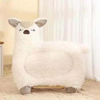 1 шт., всесезонное универсальное гнездо для домашних животных серии Alpaca, длинное плюшевое гнездо для кошек, влагостойкое и нескользящее плюшевое гнездо для кошек, зимние теплые принадлежности для домашних животных Pack of 1