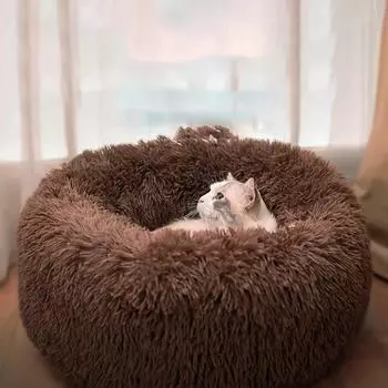 1 шт., всесезонный наполнитель для кошачьего туалета, влагостойкий и нескользящий плюшевый наполнитель для кошачьего туалета, зимние теплые принадлежности для домашних животных, подходит для котят весом до 2,5 кг. коричневый