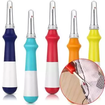 1 шт., вспарыватель для шитья, большой вспарыватель для стежков, инструмент для удаления ниток с ручками, инструмент для открытия швов, подгибов, шитья, рукоделия, вышивки жёлтый