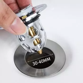 1 шт., всплывающий сливной фильтр для раковины, ванная комната, душевая раковина, фильтр для раковины, ловушка для волос, пробка для ванны, пробка для ванны белый