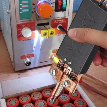 1 шт., встроенный аппарат для точечной сварки, ручка для точечной сварки, ручной с автоматическим триггером для батареи 18650 белый