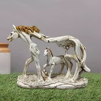 1 шт. выдолбленные украшения из смолы в стиле фэн-шуй, статуя скачущей лошади, изделие ручной работы из смолы, можно использовать в качестве украшения для дома 1pc