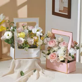 1 шт., выдолбленный свадебный букет, упаковочный мешок, цветочный магазин, упаковочный материал для цветов, товары для дома, бумага на День матери