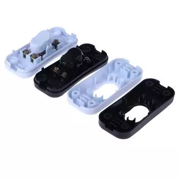 1 шт. выключатель света переменного тока 250 В вкл./выкл. шнур настольной лампы тумблерные переключатели управления для светодиодных ламп проводка электрический выключатель чёрный