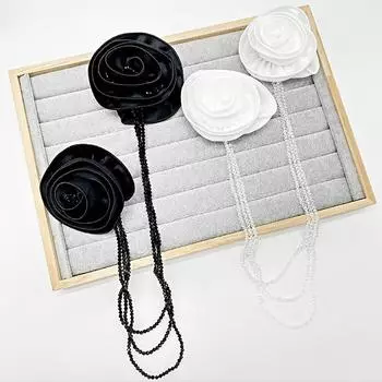 1 шт. вышитый повседневный наряд трехмерный нежный стиль кисточки универсальные наклейки на грудь цветы кристалл